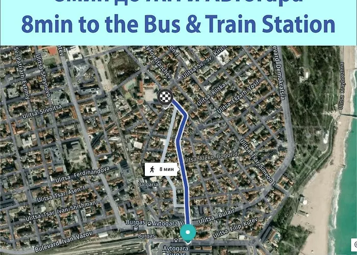 Summer Square - 2 Bedrooms Retro Flat With Great Location, 1st Fl 布尔加斯